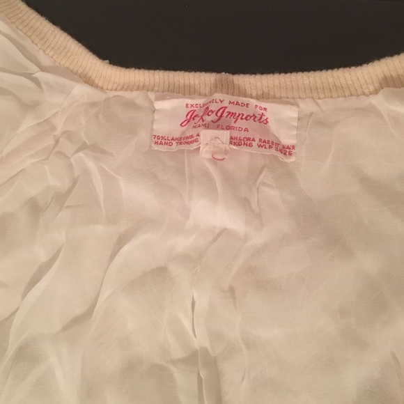 Vintage 1950s hand-beaded cardigan - Picture 3 of 3