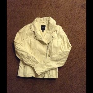 White leather jacket
