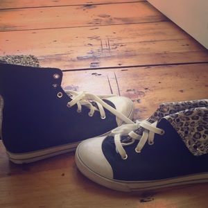 COACH high-top sneakers, gently used - worn once
