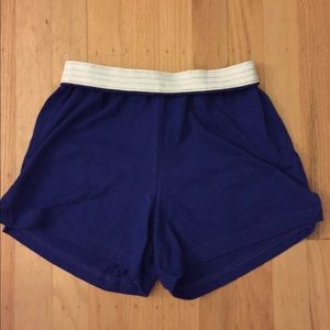Blue soffe shorts