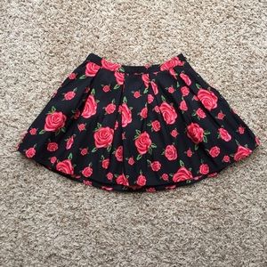 Floral Pleat Skirt