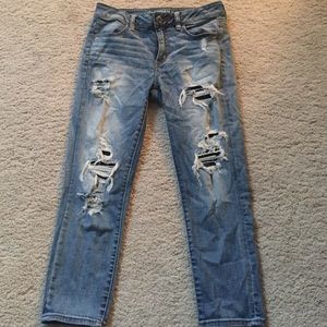 Hi-rise crop jegging