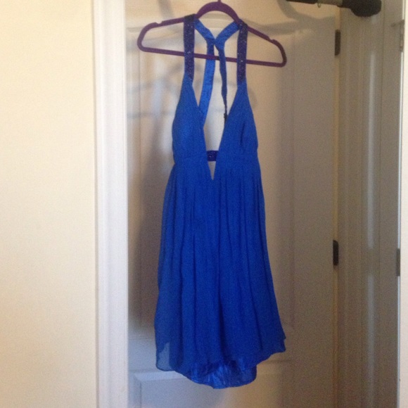 Fun blue party dress
