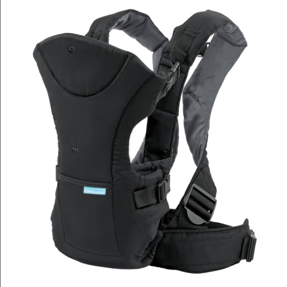 Infantino 3-in-1 flip front baby carrier, black