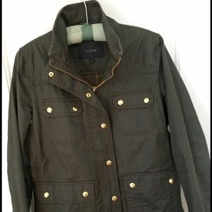 Jcrew Downtown Field Jacket, mossy brown