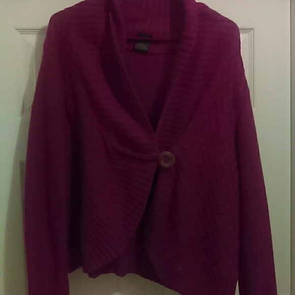 Burgundy Thick Cardigan