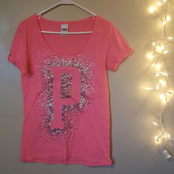 PINK sparkly 'P'