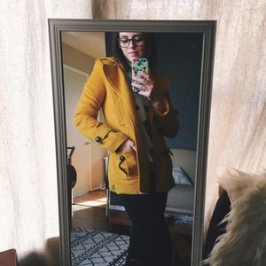 Mustard Yellow Modcloth Pea Coat