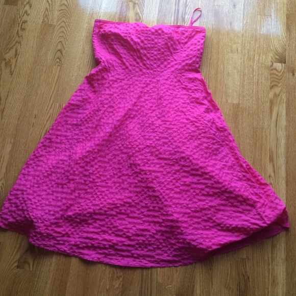 Jcrew pink strapless dress