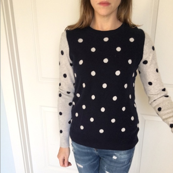 Halogen Navy/Grey sweater - Picture 1 of 2