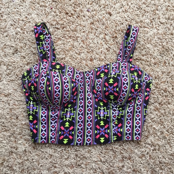 Aztec Print Bustier