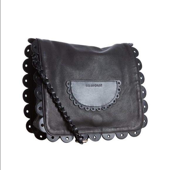 See by Chloé Black Sheepskin 'Poya' Bag