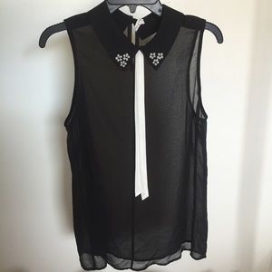 Willow & clay collared top