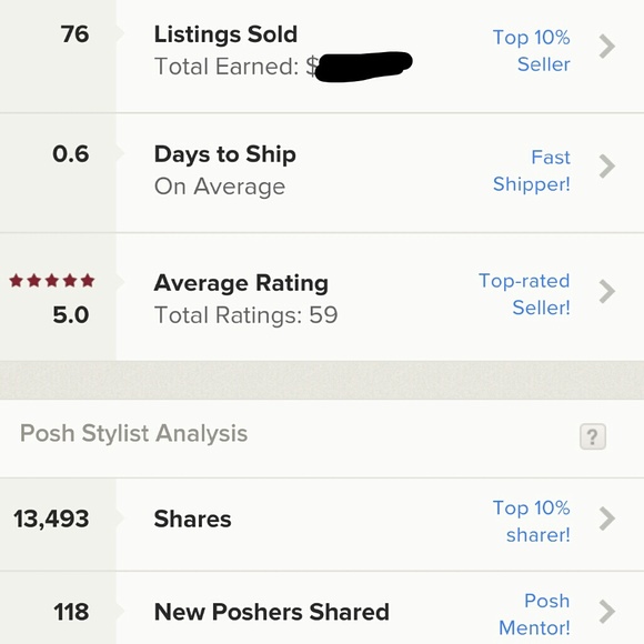 Meet your Posher & Closet Stats - Picture 2 of 2