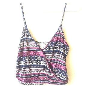 Tribal print crop top