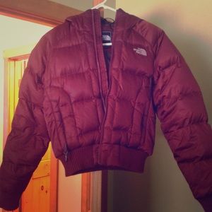 North face bomber down jacket.