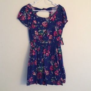 Brand New Floral Dress with Unique Back