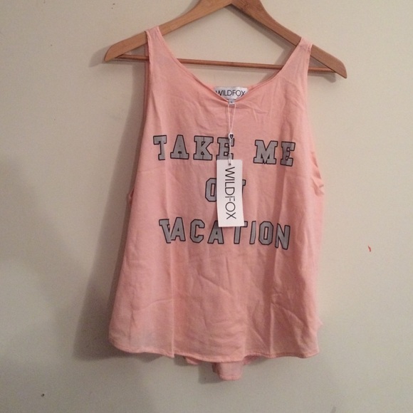 NWT Wildfox Take Me On Vacation Tank - Picture 3 of 4