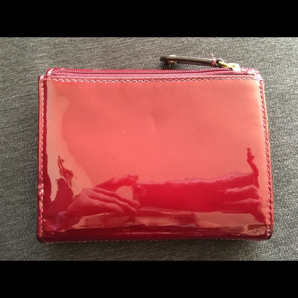 SOLD COACH Red & Pink Patent Wallet - Picture 2 of 4