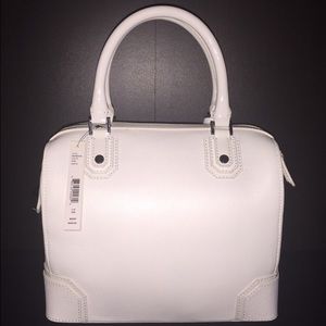 White leather Alice+Olivia handbag