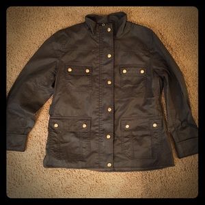J. Crew army green utility jacket