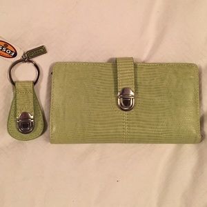 Snakeskin pattern wallet & keychain