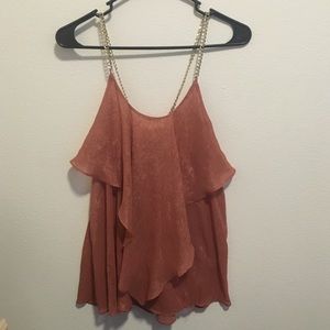 Salmon Colored Top Size Small