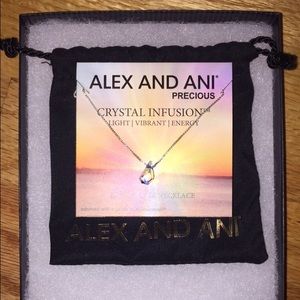 Alex and Ani expandable Swarovski necklace