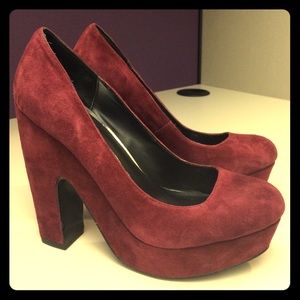 Burgundy Dolce Vita Platform Heels! Used 1x!