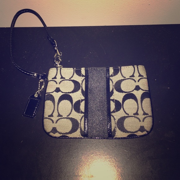 authentic coach wristlet