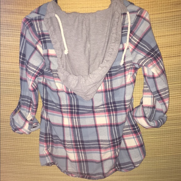 📦sold📦Plaid Hooded Flannel