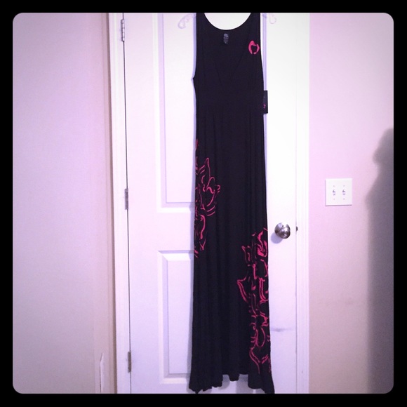 Bliss black maxi dress