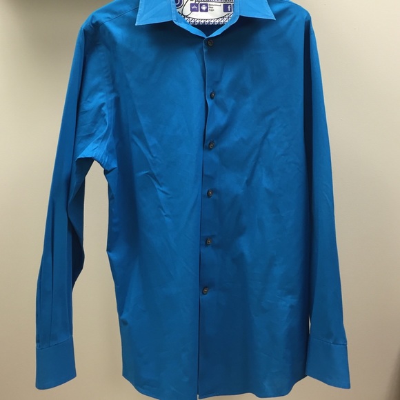 Men's button up blue