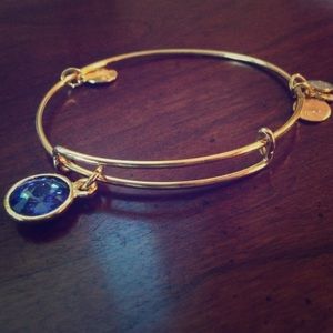 September Birthstone Charm Bangle