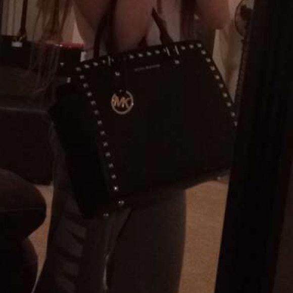 Michael Kors Selma studded cross body bag