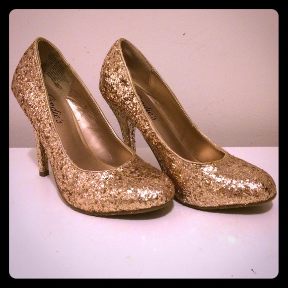 Glitter Gold heels