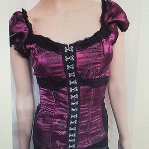 TRIPP NYC Daang Goodman wine/black Corset