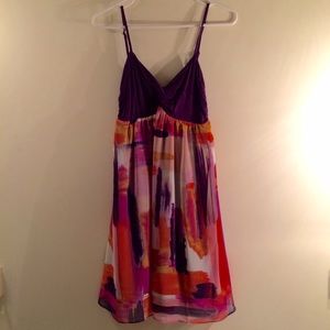 Multi Colored Mid-Length Strapped Dress
