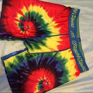 softball sliding shorts. tie-dye