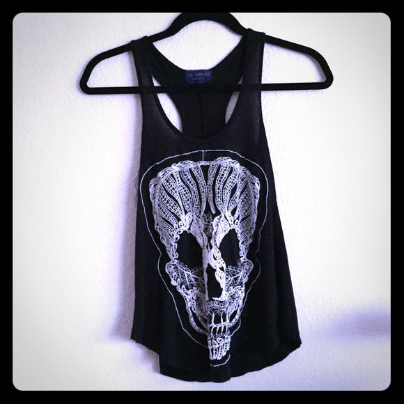Classic Tops - Skull rocker tank top xs small by the classic