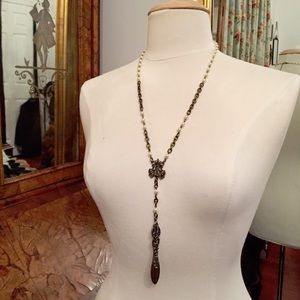SUPER SALE Vintage Inspired Silver Pearl Necklace