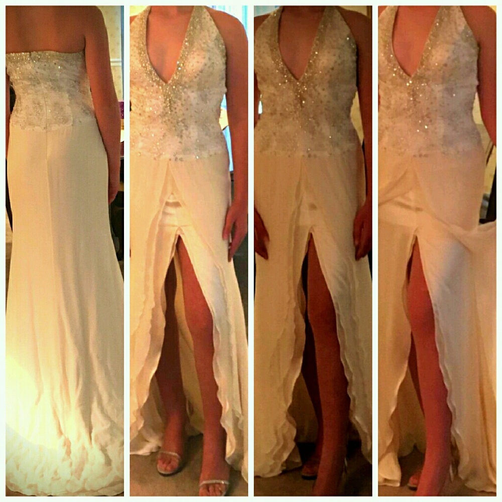 Stunning White Evening Gown