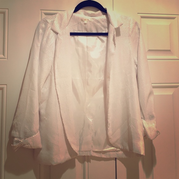 Matty m white sequin blazer - Picture 1 of 3