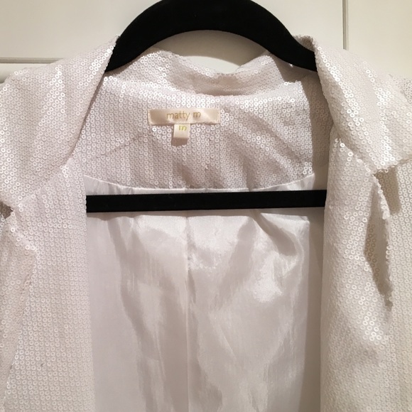 Matty m white sequin blazer - Picture 3 of 3