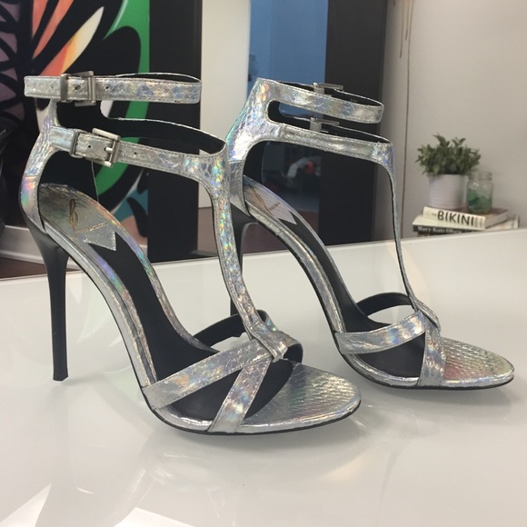 Brian Atwood iridescent heels