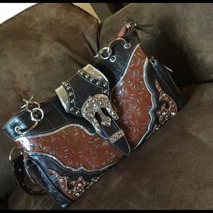 NEW Western leather purse - never used
