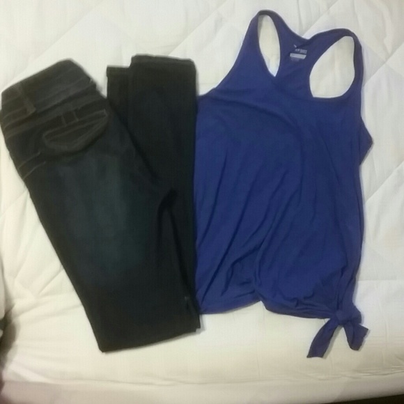 Jeans With old Navy active shirt