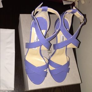 Jimmy Choo Lottie in Patent Bluebell