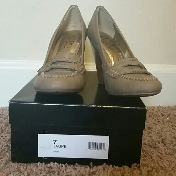 Taupe BCBG Wedge Heel