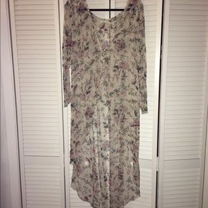 Flower printed tunic- Only worn once!!